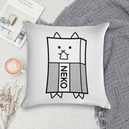 Battle Cats Eraser Cat Gomu Cat Soft Gift Ready Throw Pillow