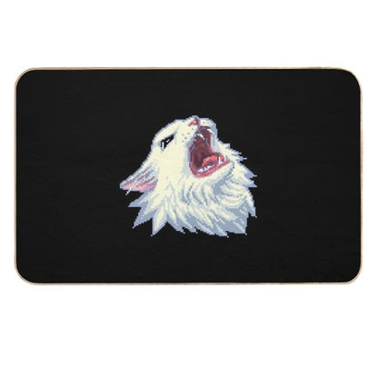 8-bit Screamin' Thurston The Cat!  Long-Lasting Bath Mat