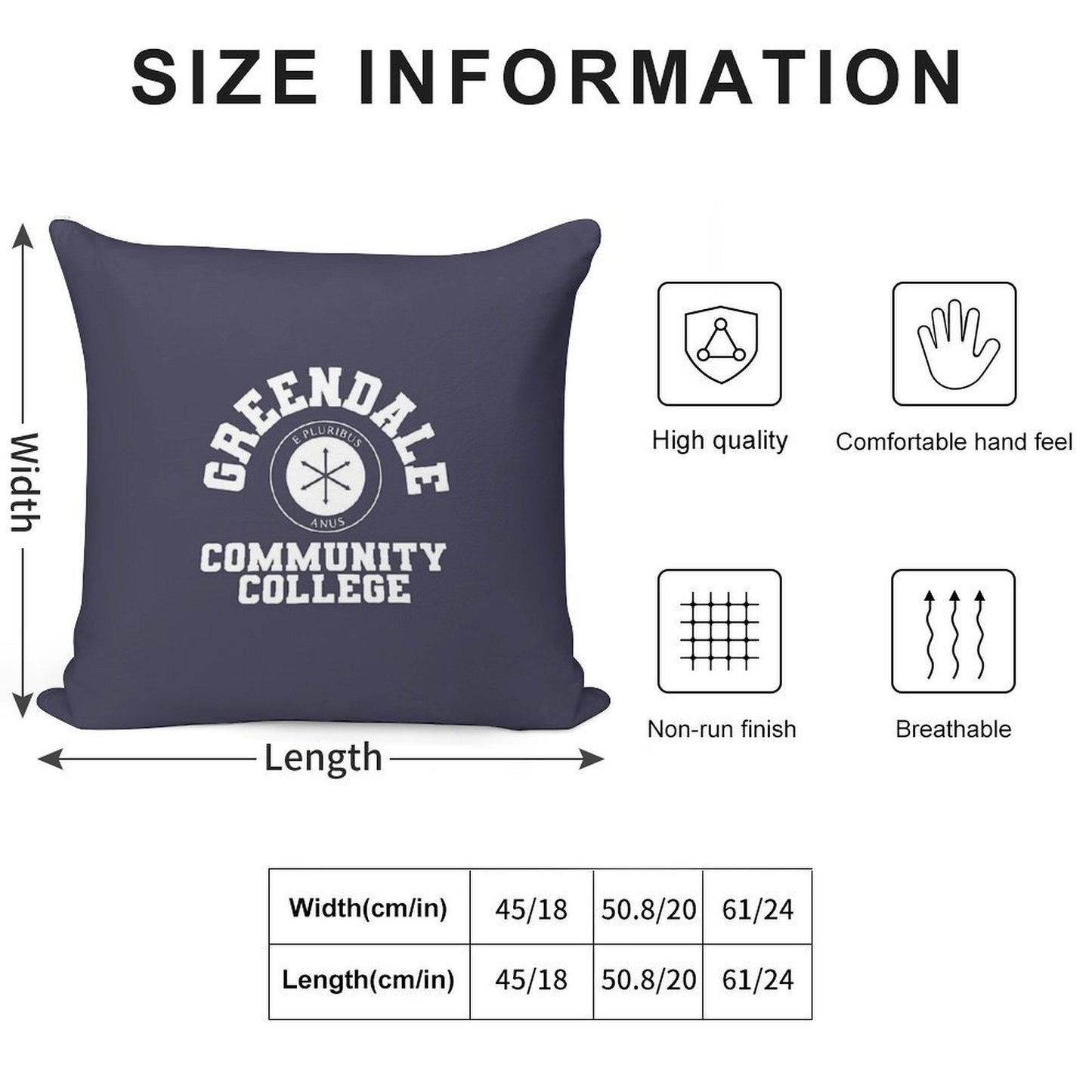 Greendale Community Collage Soft Ultra-Soft Texture Throw Pillow