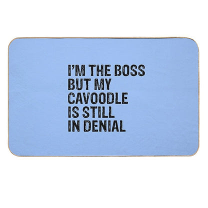 I'm The Boss But My Cavoodle Still In Denial Durable Bath Mat