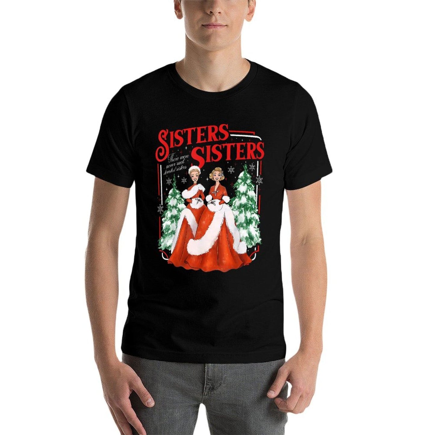 Devoted Sisters Merry Christmas White Xmas Snowflake Holiday  Odor-resistant T-Shirt