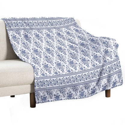 Grandma’s Blue Room Plush Throw Blanket