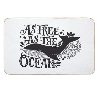 As Free As The Ocean.  Dirt-Trapping Bath Mat