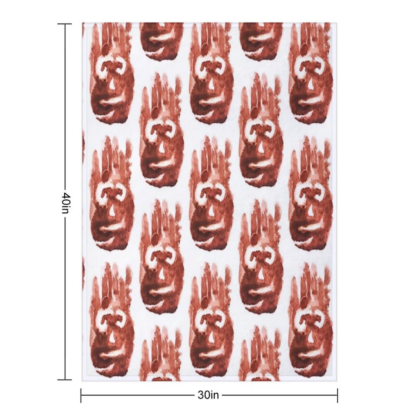 WILSON! Wrinkle-free Throw Blanket