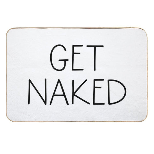 Get Naked White  Slip-Resistant Bath Mat