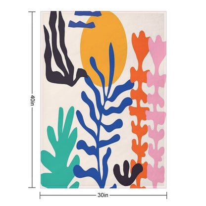 Matisse Bright Boho Botanical Premium Throw Blanket