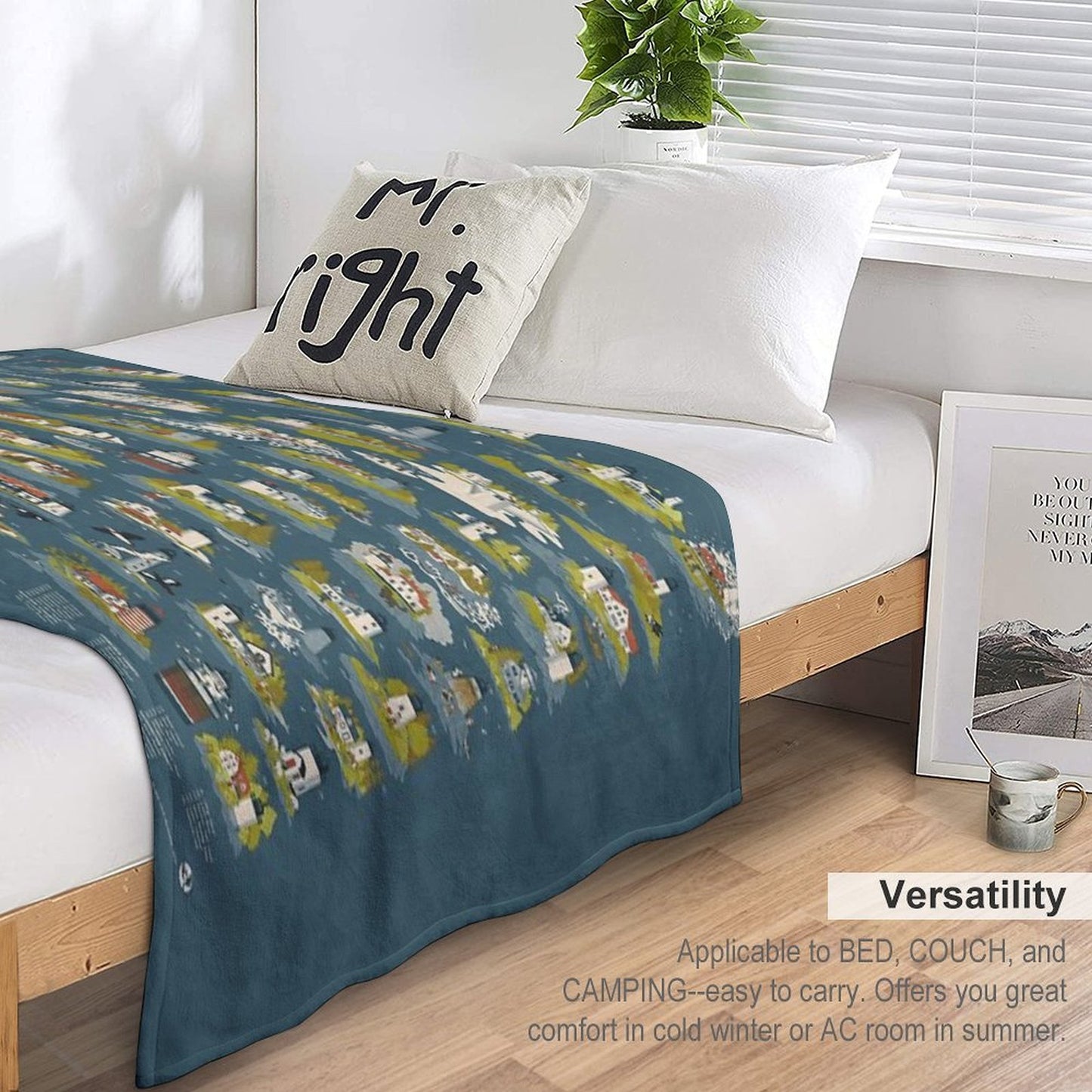 Lighthouses of Maine Gift-ready Throw Blanket