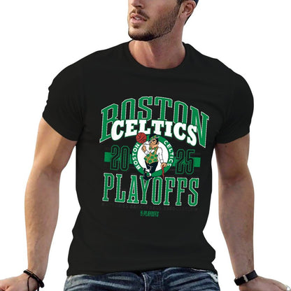 NBA Official Boston Celtics 2025 Playoffs Showtime  Trendy Pattern T-Shirt