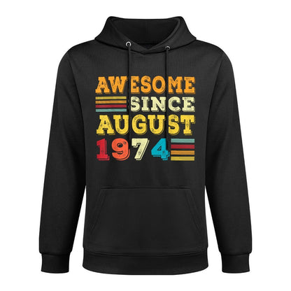 50 Years Old Awesome Since August 1974 50th Birthday Gifts Casual Wear Hoodie