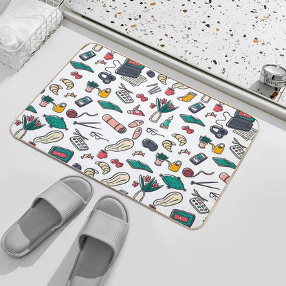 Hobby Pattern.  Odorless Bath Mat