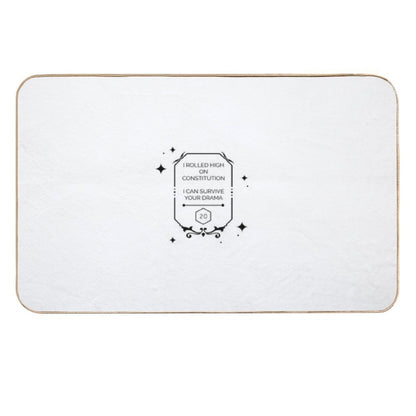 Dnd Constitution Roll  Easy To Clean Bath Mat