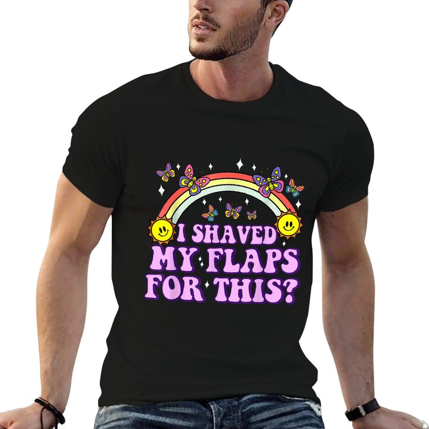 I Shaved My Flaps For This Funny Embarrassing Adult Humor  Lightweight T-Shirt