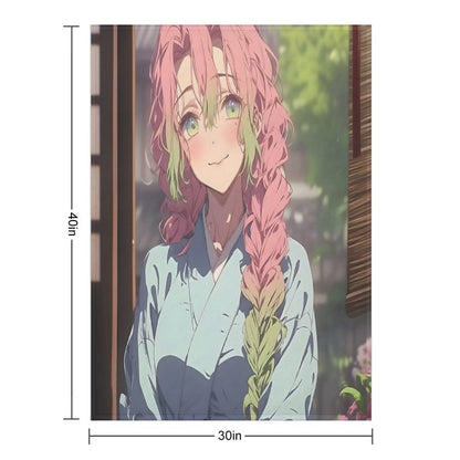 Mitsuri Kanroji - Demon Slayer 20 Comfort Throw Blanket