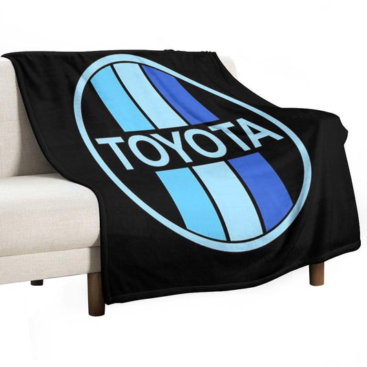 Triple Blue Toyota All-season Throw Blanket