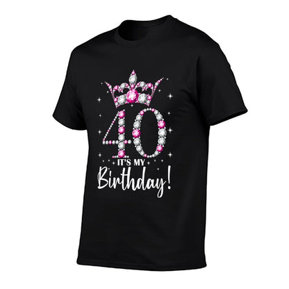 Queen Crown 40 Year Old Gifts Its My 40th Birthday  Durable T-Shirt