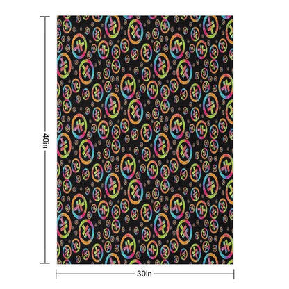 Take That Neon Symbol Premium Throw Blanket