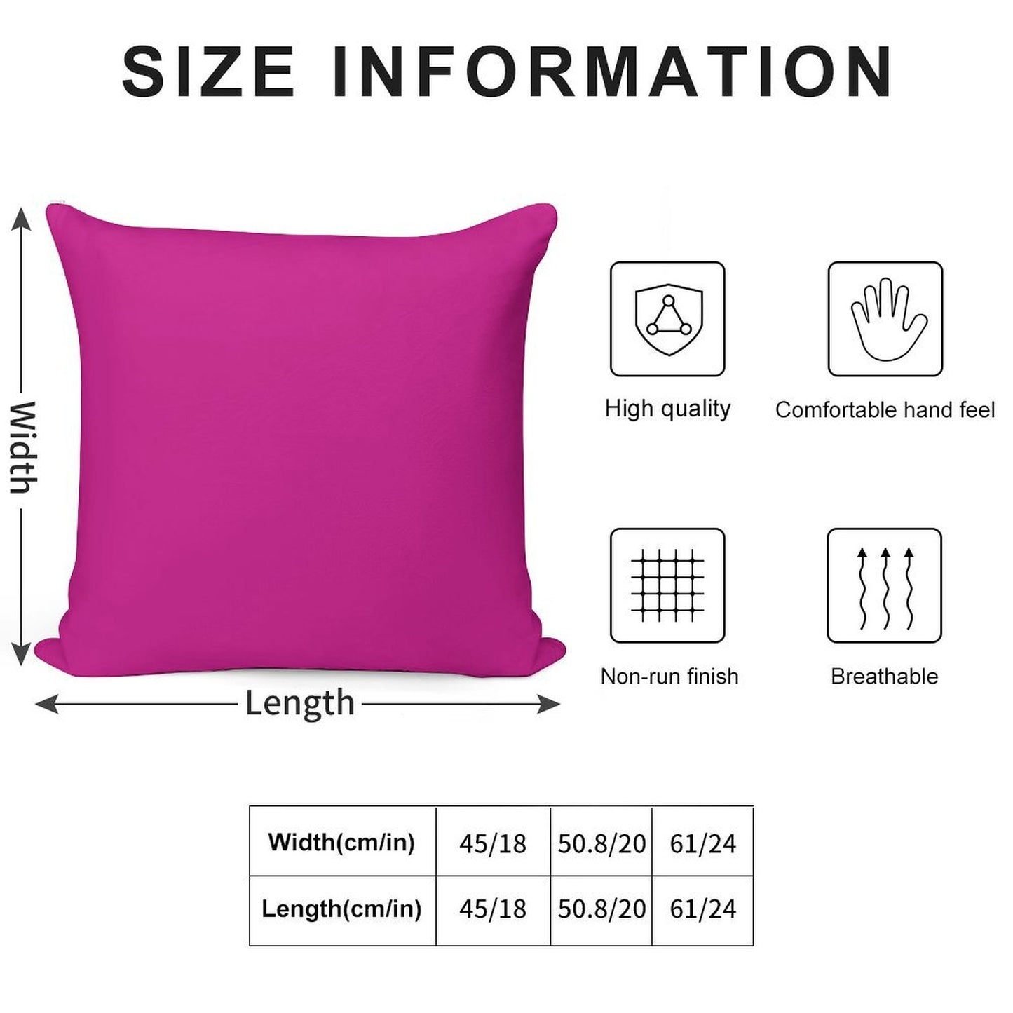 MEDIUM VIOLET ROSE RED VERY PINK HUES -100 SHADES OF PINK ON OZCUSHIONS Soft Short Plush Fabric Throw Pillow