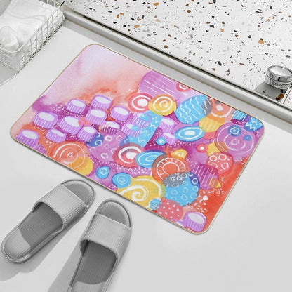 The Candy Sea  Anti-Trip Bath Mat