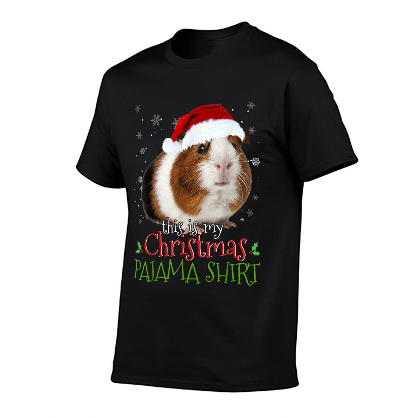 Guinea Pig Christmas T Shirt This Is My Christmas Pajama Comfortable T-Shirt