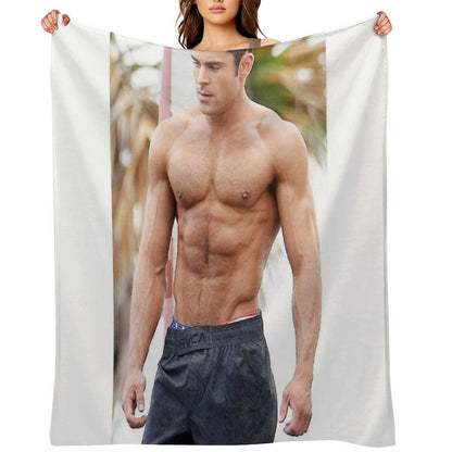Zac Efron Machine-washable Throw Blanket