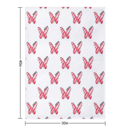 Wesleyan Butterfly Versatility Throw Blanket