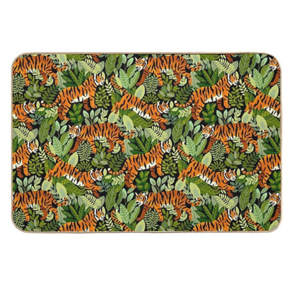 Bengal Tiger Jungle  Anti-Trip Bath Mat