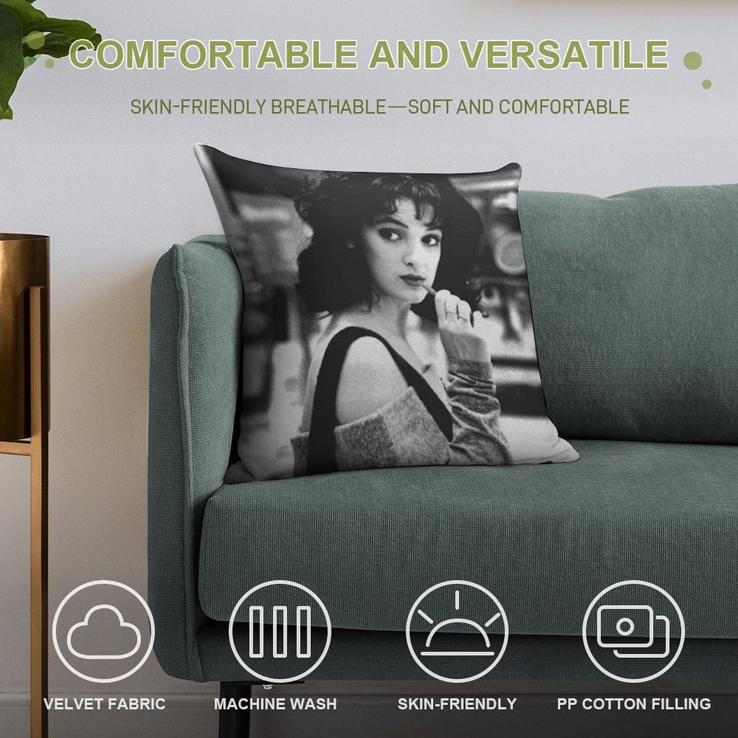 Heathers - Winona Ryder Soft Easy Maintenance Throw Pillow