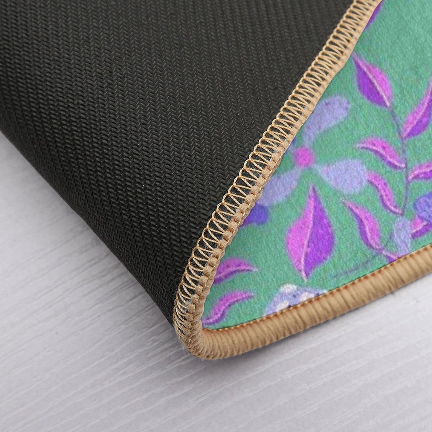 Groovy Shrooms & Blooms - Mushroom And Floral Pattern  Pet-Safe Bath Mat