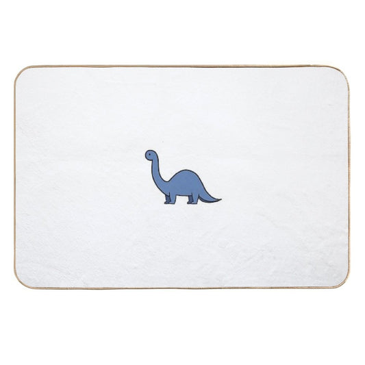 Cute Dinosaur Doodle - Blue  Pet-Safe Bath Mat