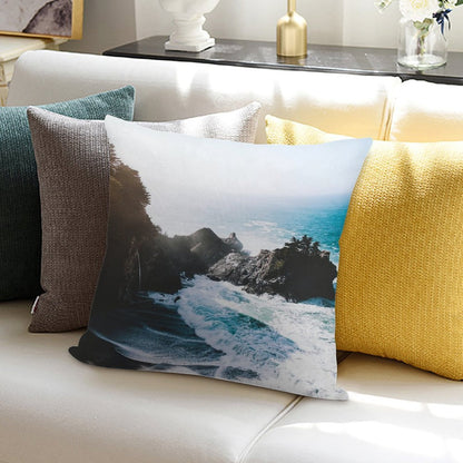 On The Edge Soft Luxury Feel Throw Pillow