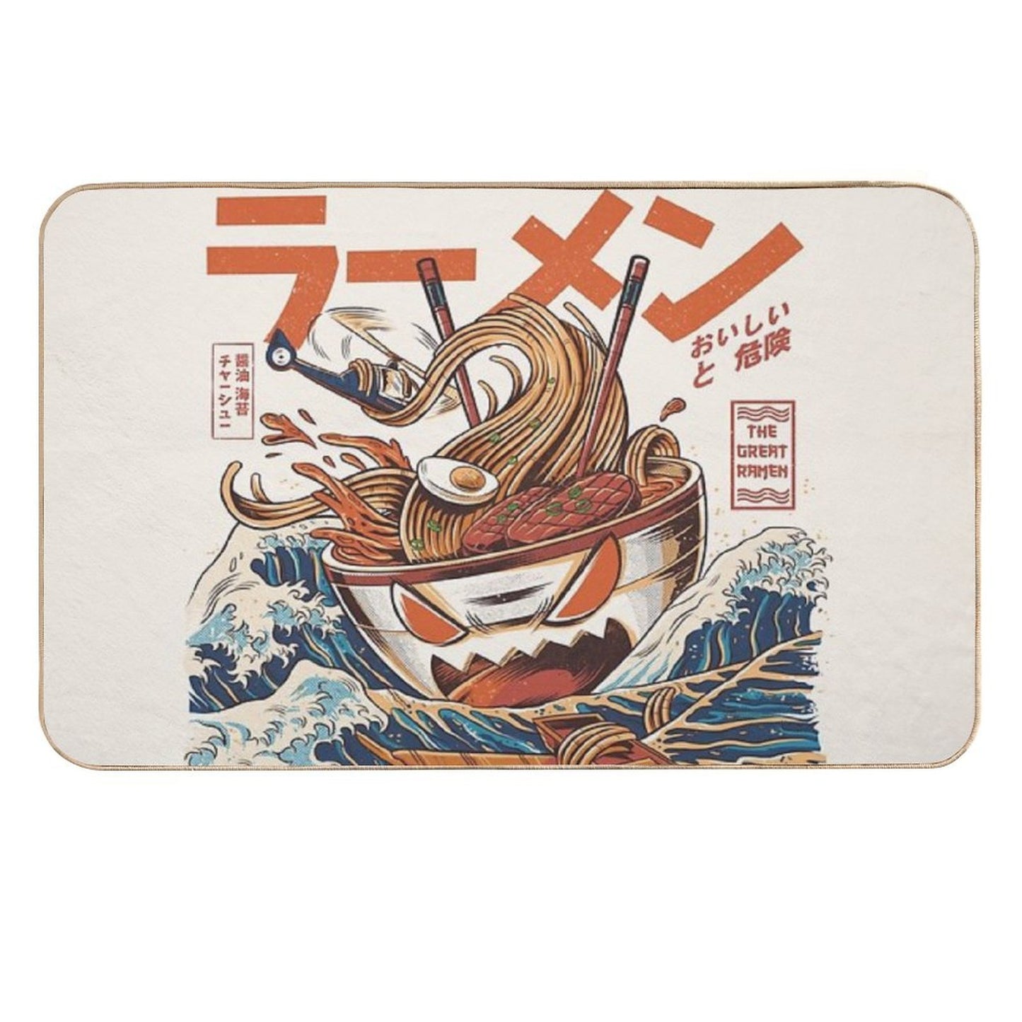The Great Ramen Off Kanagawa  Stain-Proof Bath Mat
