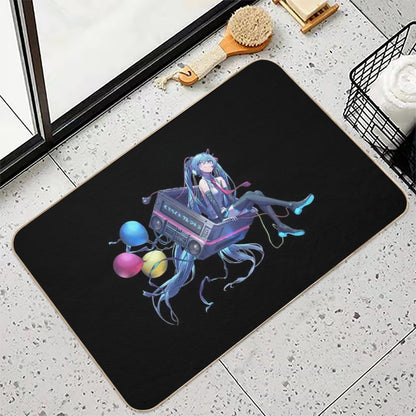 Hatsune Miku  Fade-Resistant Bath Mat
