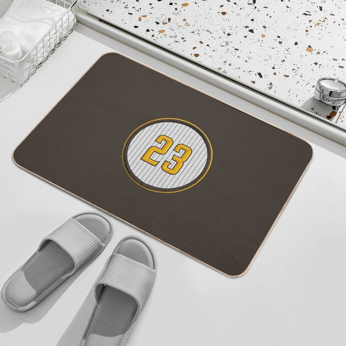 23 - El Niño (alt Version)  Fade-Resistant Bath Mat