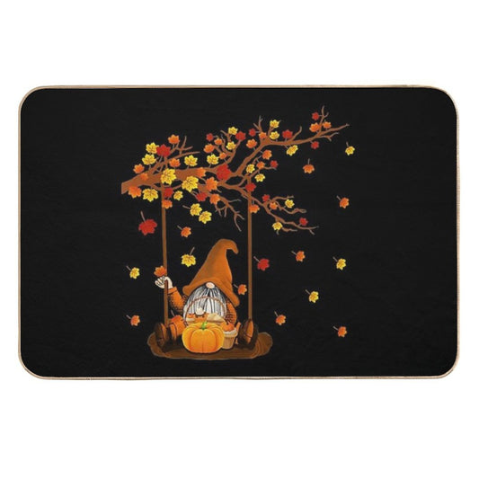 Pumpkin Gnomes Fall Autumn Cute Halloween Thanksgiving  Multi-Purpose Bath Mat