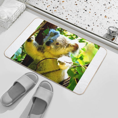 Koala Photo with High Resolution Quality  Dirt-Trapping Bath Mat
