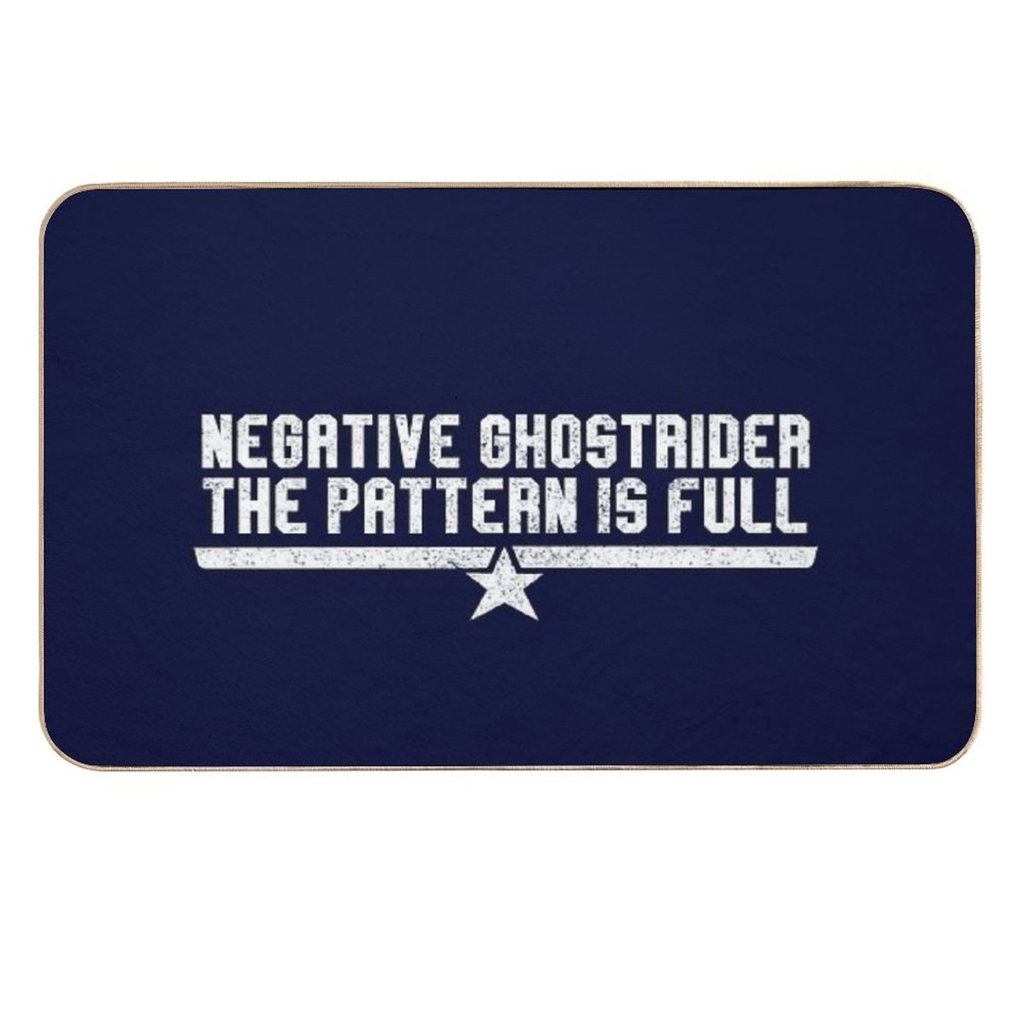 Negative Ghostrider The Pattern Is Full Durable Bath Mat