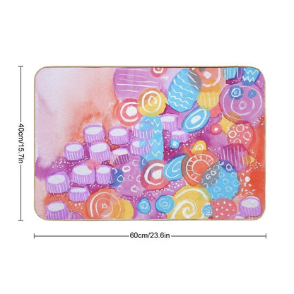 The Candy Sea  Anti-Trip Bath Mat