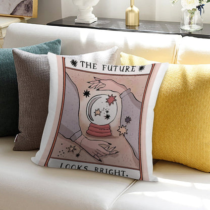 The Future Looks Bright Soft Decorative Cover Throw Pillow