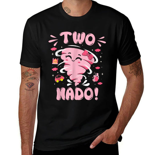 Tornado 2 Year Old Girl Birthday Two Nado 2nd Bday Party  Versatile T-Shirt