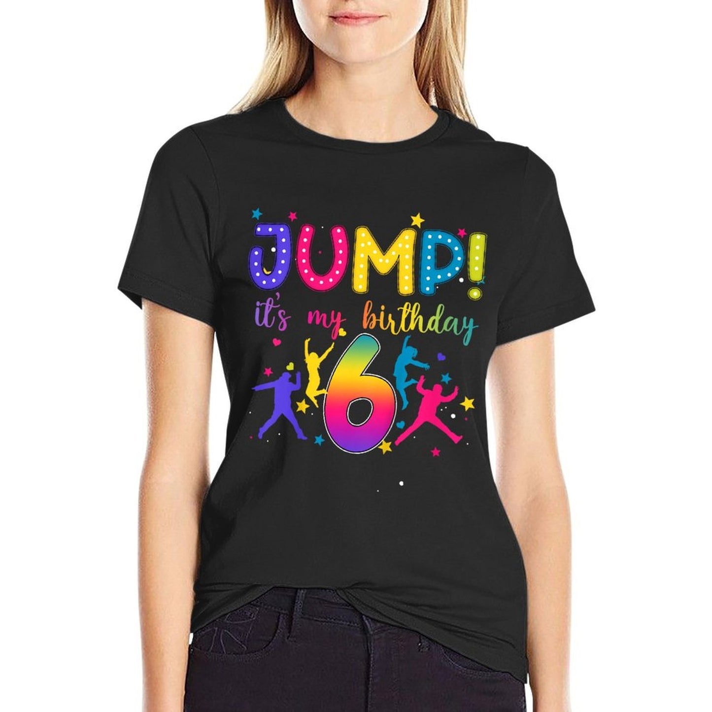 Kids Jump It's My 6th Birthday Jumper 6 Year Old Party Trampoline  Versatile T-Shirt