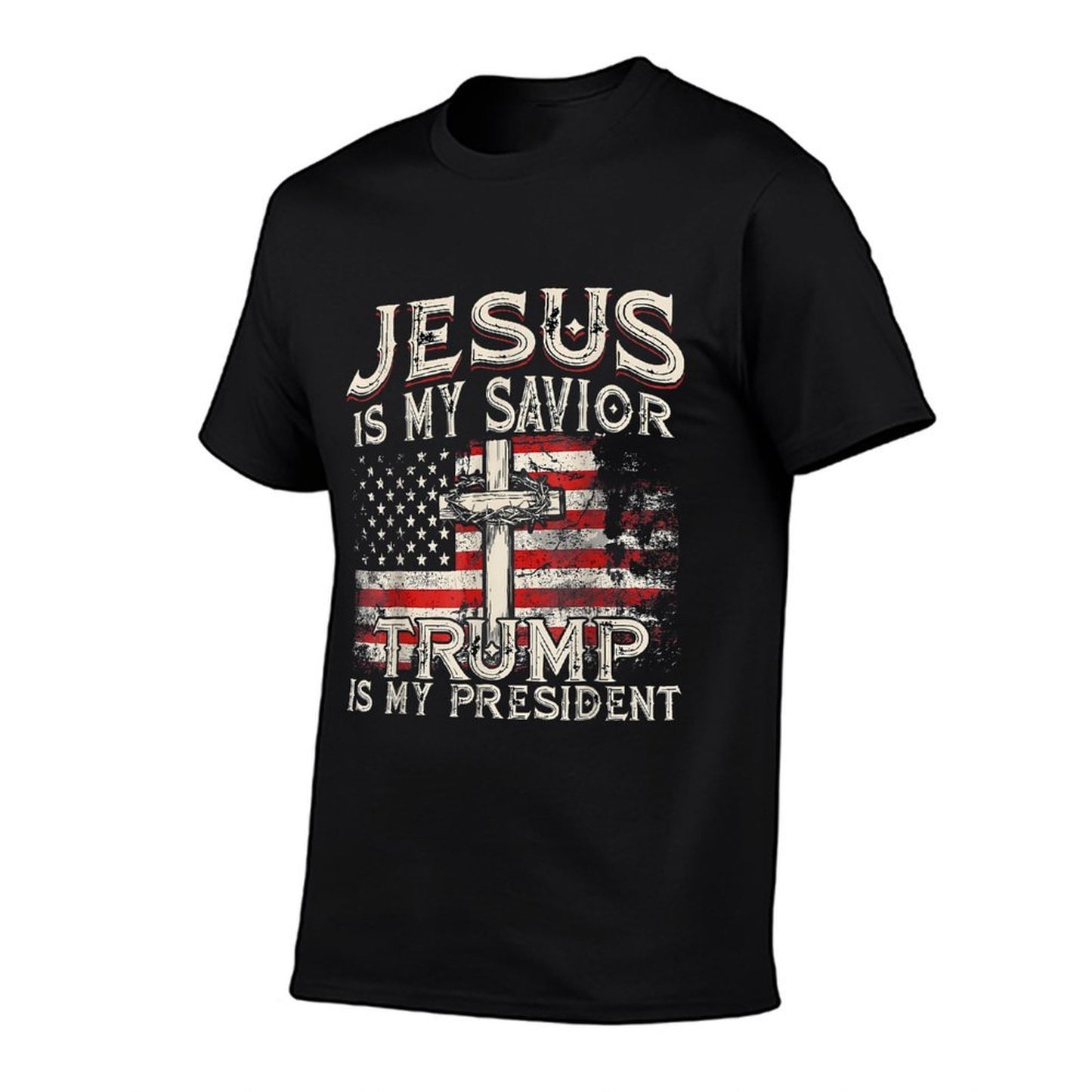 Jesus Is My Savior Trump Is My President Trump 2024 USA  Odor-resistant T-Shirt