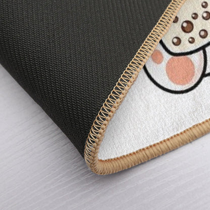 Kitty Loves Boba!  Easy To Clean Bath Mat