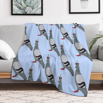 Queen Pigeon Shrink-resistant Throw Blanket