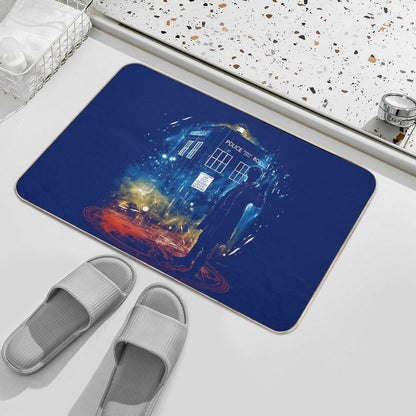 11th Time Storm-rainbow Version  Easy Maintenance Bath Mat