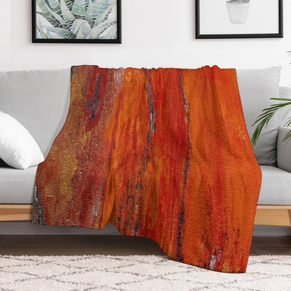 Burnt Travel-friendly Throw Blanket