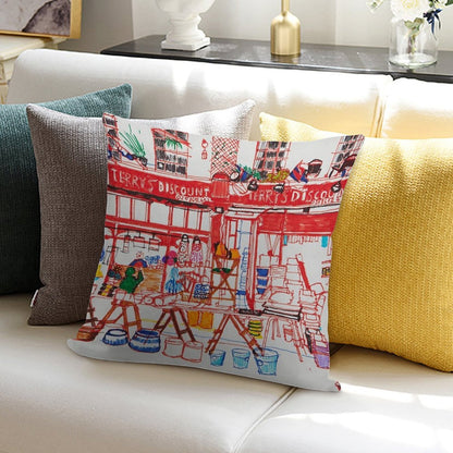 Terry's Discount Store, Deptford Soft Easy Maintenance Throw Pillow