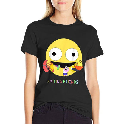 Smiling Friends  Rolled Sleeves T-Shirt