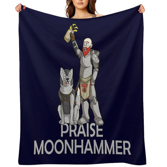 Praise Moonhammer! Gift-ready Throw Blanket