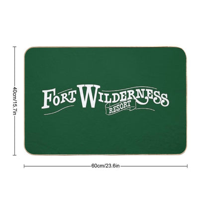 Fort Wilderness Resort Logo  Easy Maintenance Bath Mat