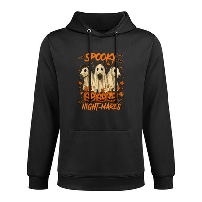 Halloween Vibes Horse Lover Boo Ghost Spooky Night-mares Unisex Design Hoodie